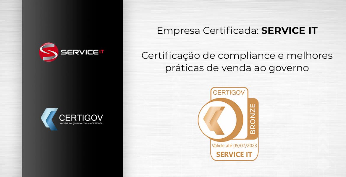 SERVICE IT conquista certificação CertiGov