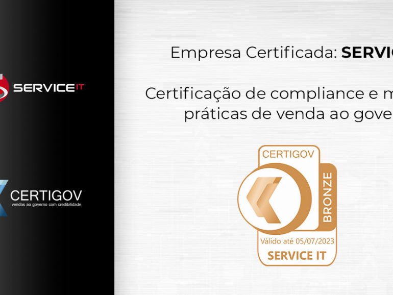 SERVICE IT conquista certificação CertiGov