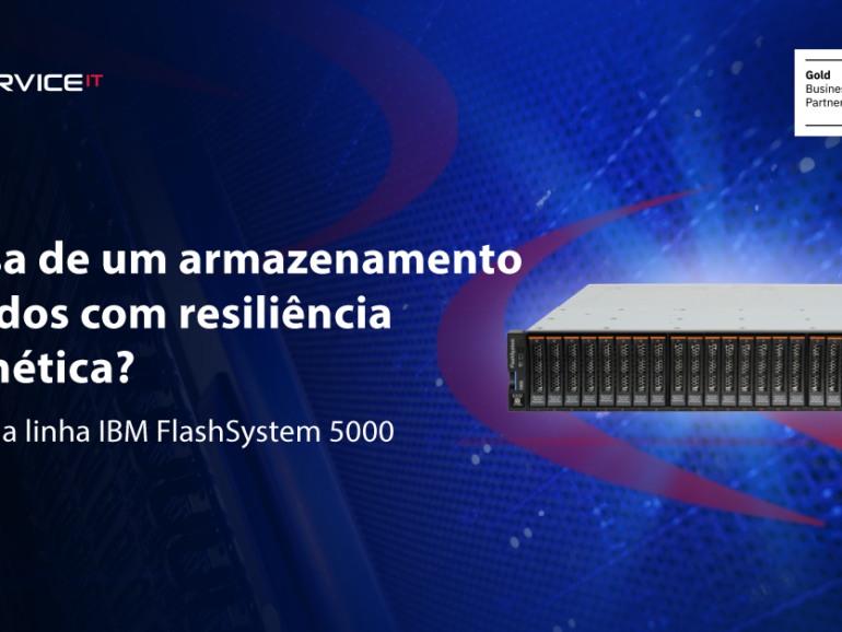 Precisa de um armazenamento de dados com resiliência cibernética? Conheça a linha IBM FlashSystem 5000